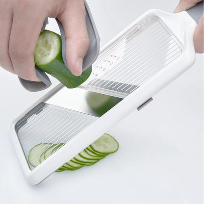 Multi Handheld Mandoline Slicer with Adjustable Stainless Steel Blade Patato Chopper for Speedy Slicing of Fruits and Vegetables