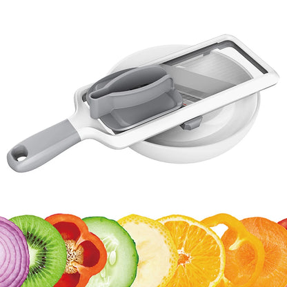 Multi Handheld Mandoline Slicer with Adjustable Stainless Steel Blade Patato Chopper for Speedy Slicing of Fruits and Vegetables