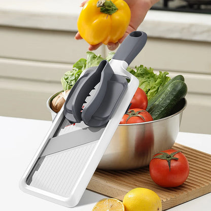 Multi Handheld Mandoline Slicer with Adjustable Stainless Steel Blade Patato Chopper for Speedy Slicing of Fruits and Vegetables